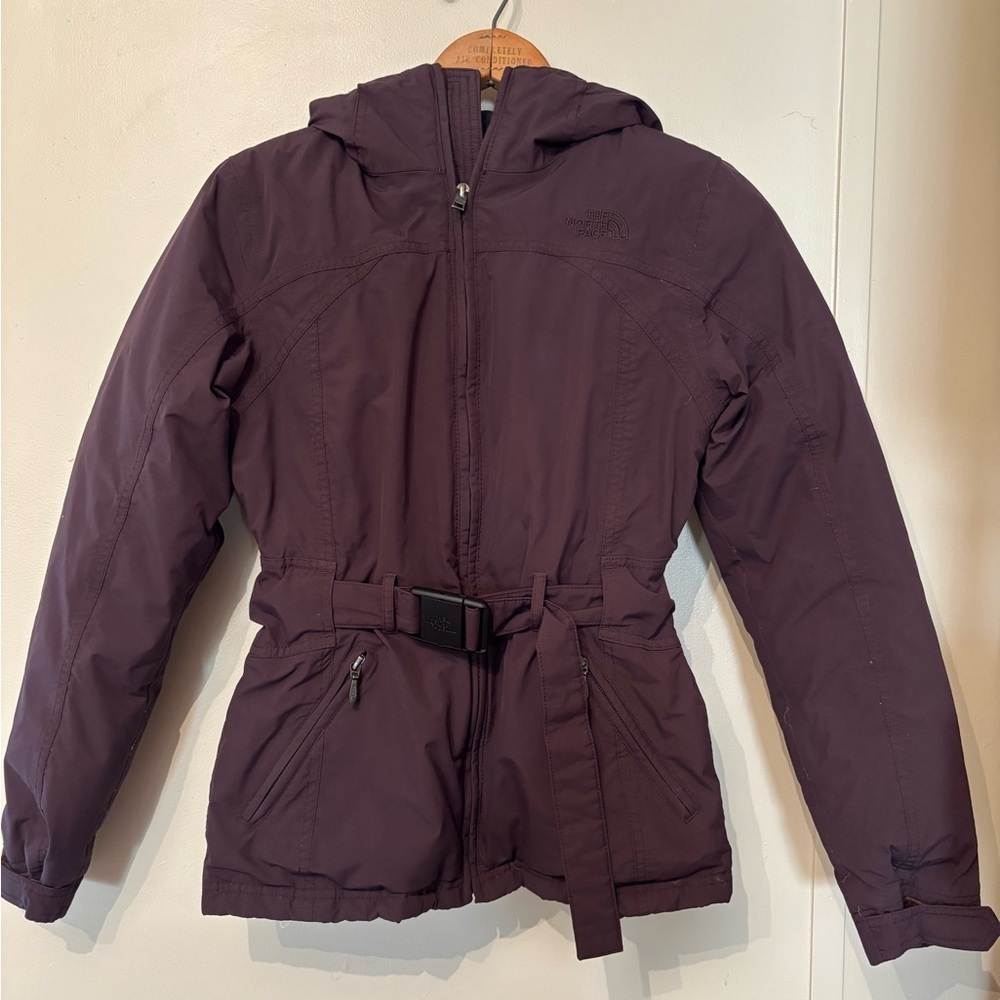 The North Face Dark Purple Belted Jacket - Picture 1 of 6